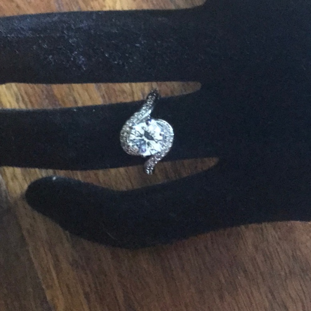 Swarovski Crystal Silver Ring